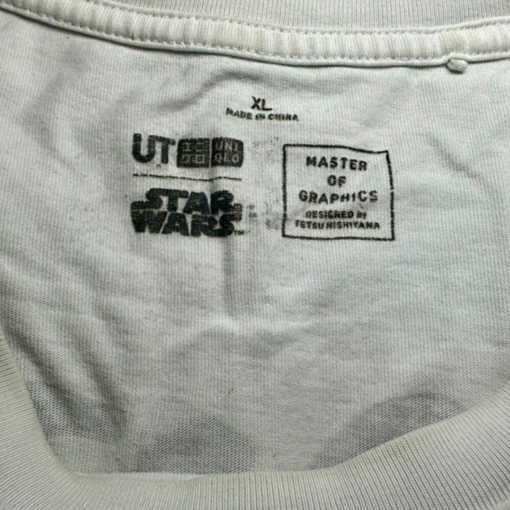 UNIQLO STAR WARS MANDALORIAN BOBA FETT YOU JOIN US T SHIRT Size XL - Picture 8 of 8